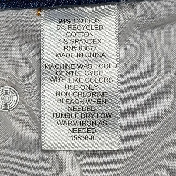 Arizona‎ Jeans Mens 30x30 Blue Distressed Loose Fit Straight Leg Denim Pants - Picture 7 of 10